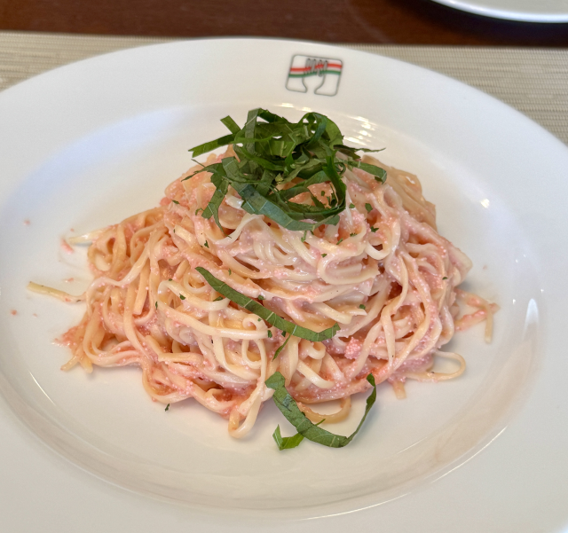 めんたいこのクリームソースパスタ